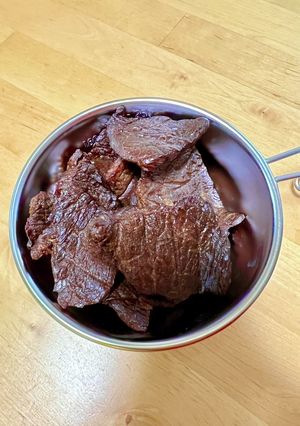 お手軽！オーブンで簡単ビーフジャーキー☆-レシピのメイン写真