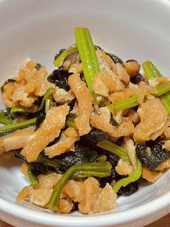 【簡単】ほうれん草と椎茸の甘辛炒め-レシピのメイン写真