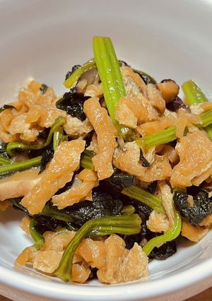 【簡単】ほうれん草と椎茸の甘辛炒め-レシピのメイン写真