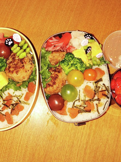 曲げわっぱとステンレス製弁当高校生弁当-レシピのメイン写真