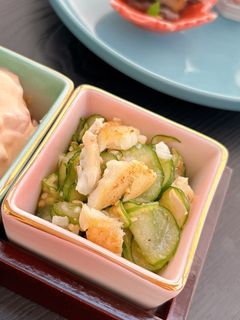 魚の塩焼きで♪ほぐし身と胡瓜の胡麻和え-レシピのメイン写真