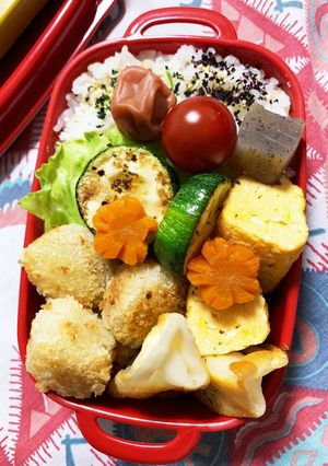 4/24 よっちゃん帆立貝柱フライ弁当-レシピのメイン写真