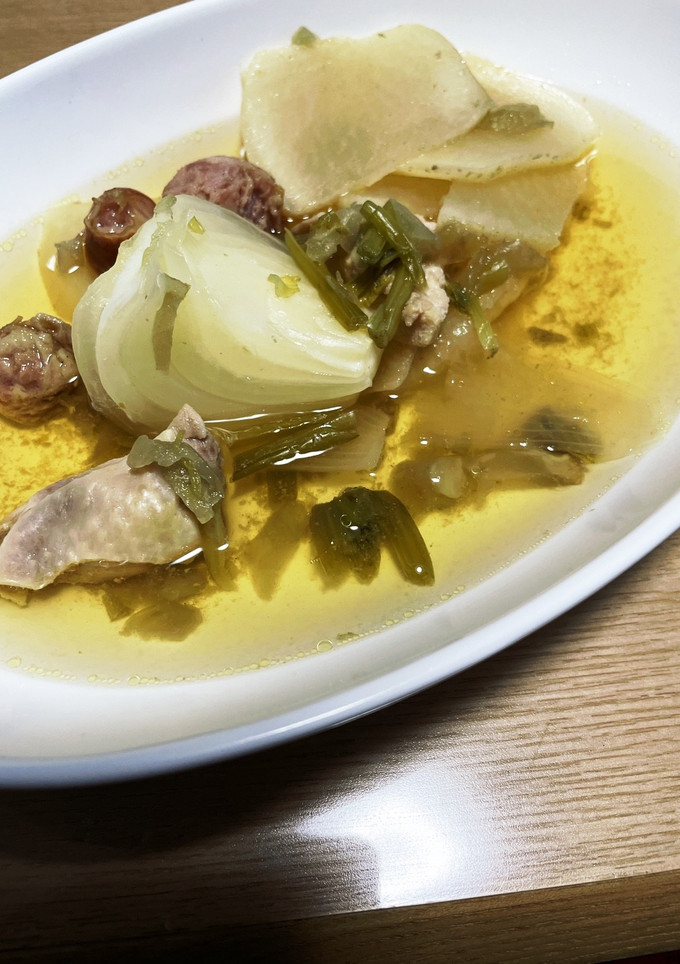 簡単俺の飯　新玉ネギのコンソメスープ-レシピのメイン写真