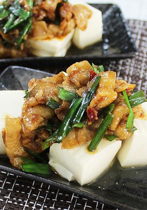 ［低糖質］パパっと作れる！豚ニラ豆腐-レシピのメイン写真
