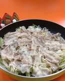 春キャベツともやしの豚バラ蒸し