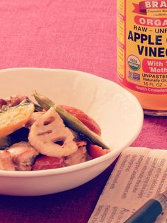 チキンと野菜のりんご酢炒め-レシピのメイン写真