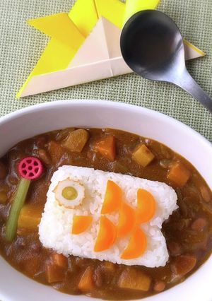 グルテンフリー♡こいのぼりベジカレー-レシピのメイン写真