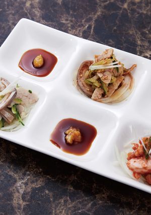 博多名物酢モツ風！豚ガツの和え物3種-レシピのメイン写真