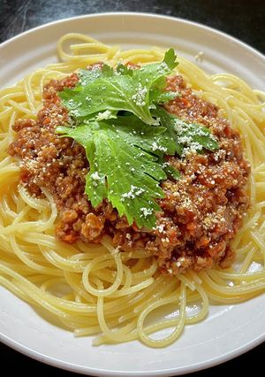 ✨自家製ミートソースパスタ(*´˘`*)-レシピのメイン写真