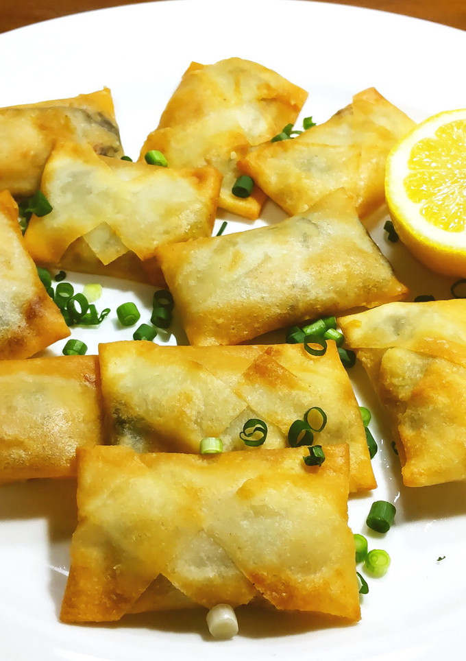 牡蠣の昆布〆の一口春巻き-レシピのメイン写真