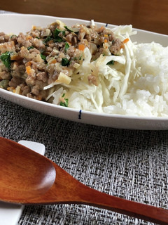 ひき肉野菜の甘辛チーズ炒めごはん-レシピのメイン写真