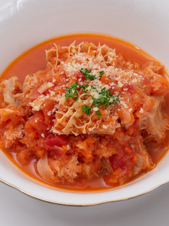 ワインに合う~!ハチノスのトマト煮込み-レシピのメイン写真