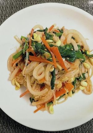 簡単！う米めんを使った韓国風ナムル-レシピのメイン写真