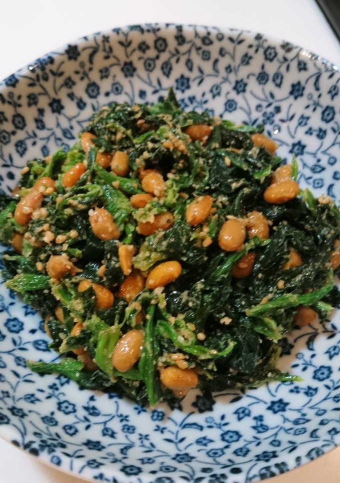 簡単！地味旨♪納豆とほうれん草のごま和え-レシピのメイン写真