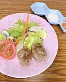 ミニハンバーグ　サルサ＆ヨーグルトソース