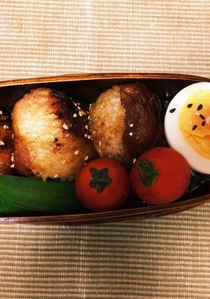 肉巻きおにぎり弁当-レシピのメイン写真