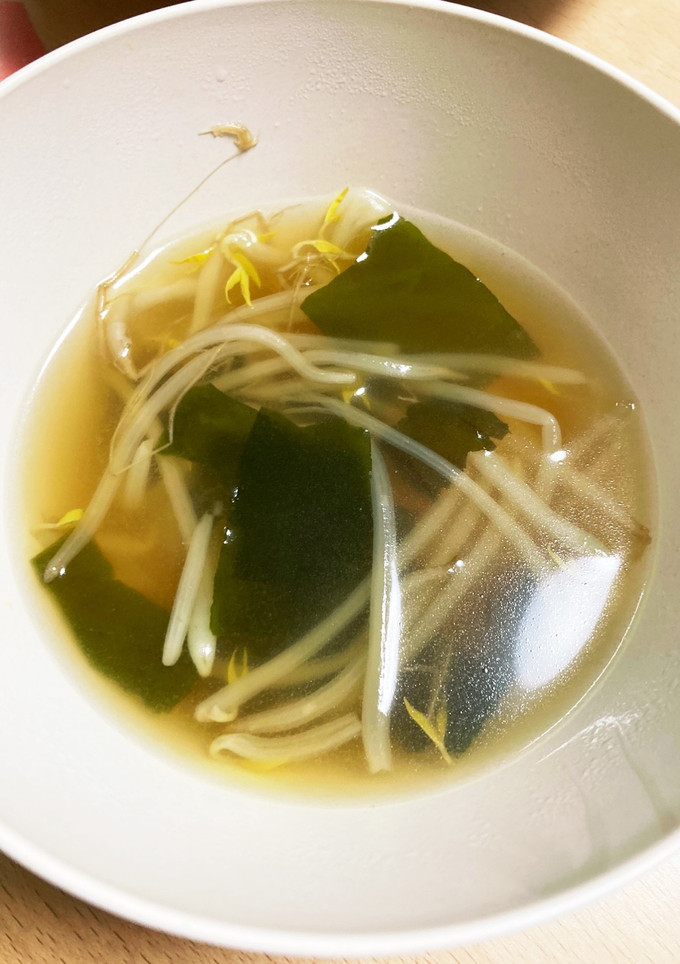 もやしとわかめの中華スープ-レシピのメイン写真