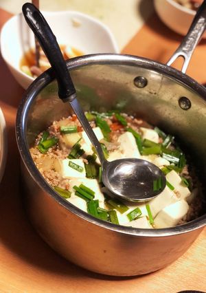 豆腐とひき肉のめんつゆ砂糖煮-レシピのメイン写真