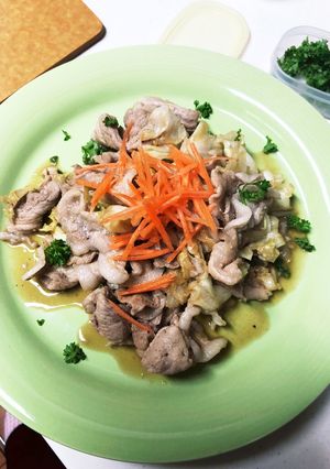 キャベツ・豚肉☆あま辛ニンニク醤油-レシピのメイン写真