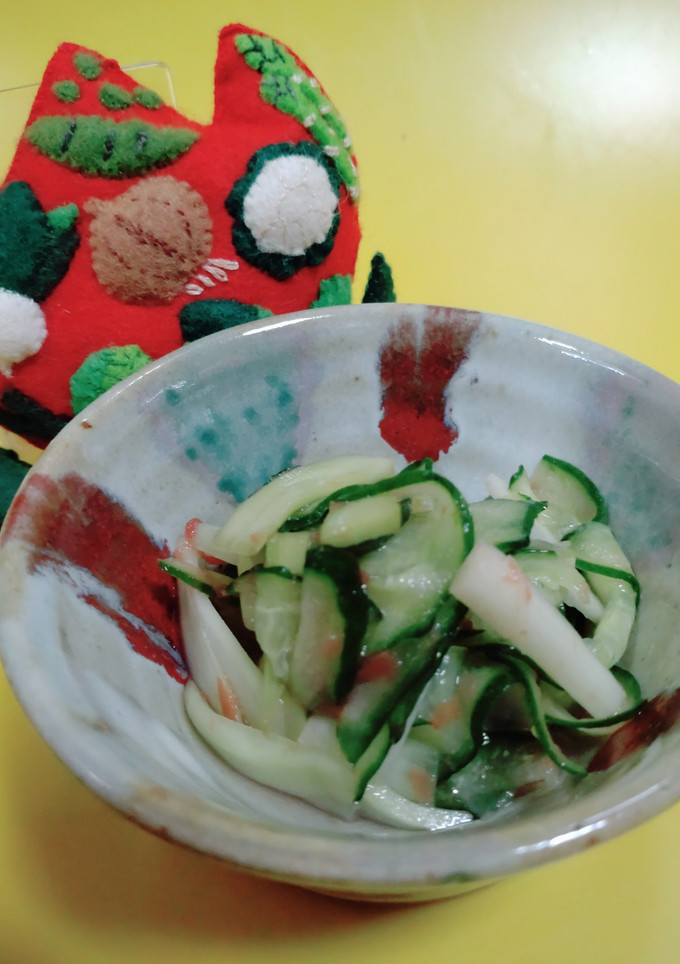 うどときゅうりの梅甘酢和え-レシピのメイン写真