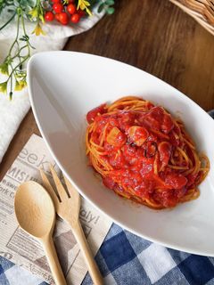 トマト缶で作る♫暗殺者のパスタ-レシピのメイン写真