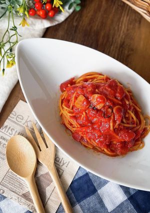 トマト缶で作る♫暗殺者のパスタ-レシピのメイン写真