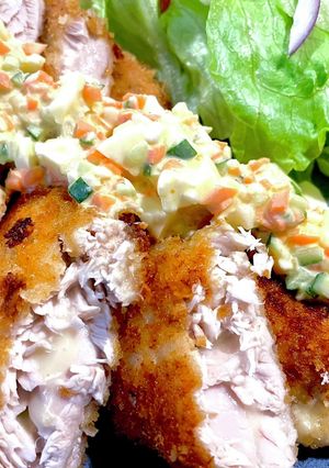 チーズインふわふわ鰤カツをタルタル添えで-レシピのメイン写真