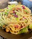 茅乃舎野菜だし★即席パスタ　納豆と柴漬け