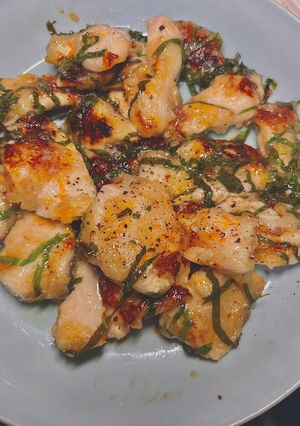 柔らか!鶏胸肉のガリバタチーズ焼き-レシピのメイン写真