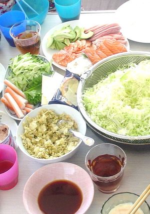 覚えるのが大変！生春巻きパーティの材料-レシピのメイン写真
