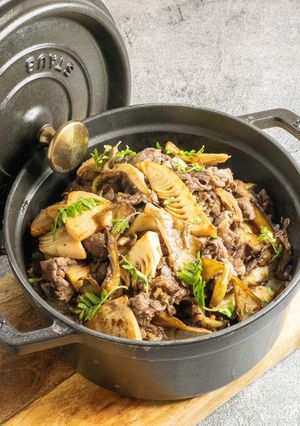 牛肉とたけのこのバター醤油混ぜご飯-レシピのメイン写真