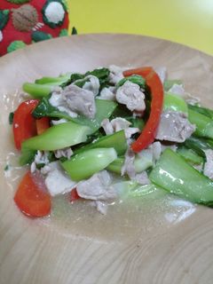 チンゲンサイと豚肉の中華あんかけ-レシピのメイン写真