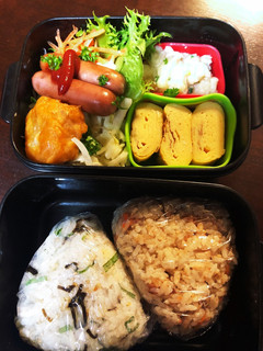 ★おにぎり弁当★炊込み・しそ昆布-レシピのメイン写真