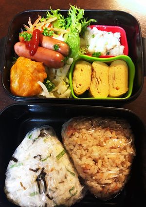 ★おにぎり弁当★炊込み・しそ昆布-レシピのメイン写真