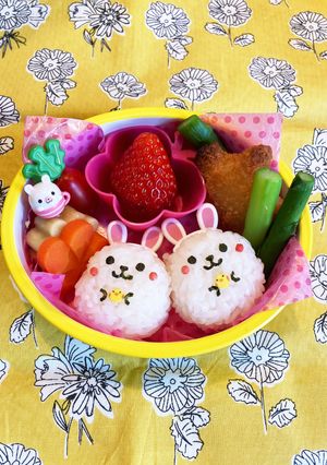 幼稚園年中　うさぎちゃん　お弁当-レシピのメイン写真