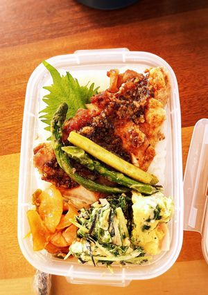 トンテキ洋風お弁当！-レシピのメイン写真
