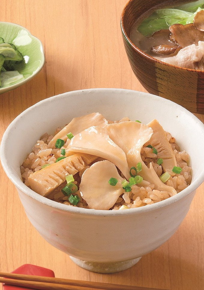白まいたけと筍の出汁みそバタ炊き込みご飯-レシピのメイン写真