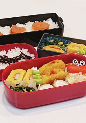 高校生(1年)弁当4&旦那さん弁当63-レシピのメイン写真