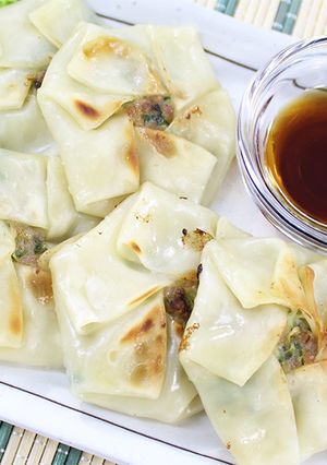 餃子の皮で簡単！海老ニラ饅頭-レシピのメイン写真