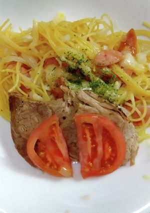 ヒレ肉スライスとトマトサンド-レシピのメイン写真