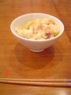 一和のほっこりサツマイモ炊き込みご飯-レシピのメイン写真