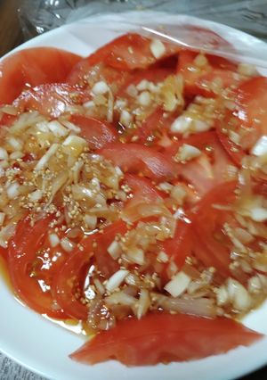 新玉ねぎとトマトのマリネ風サラダ-レシピのメイン写真