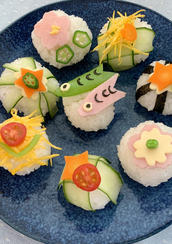 親子で一緒に野菜のてまり寿司-レシピのメイン写真