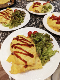 卵1つで!家族4人分のオムレツ♪-レシピのメイン写真
