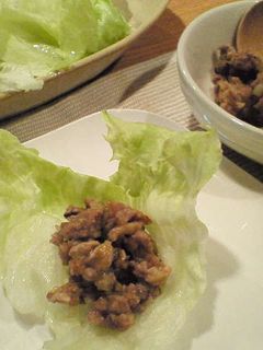 ひき肉のみそ炒め☆レタス巻き-レシピのメイン写真