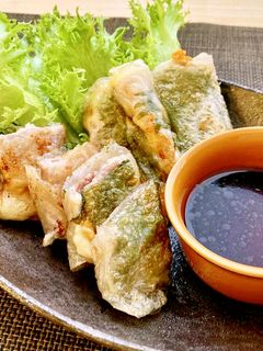 ライスペーパーで豚肉とチーズの包み焼き-レシピのメイン写真