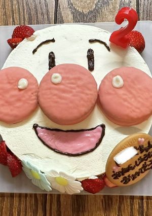 簡単！時短！2才アンパンマン誕生日ケーキ-レシピのメイン写真