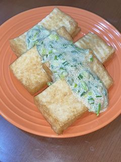 簡単すぎる!厚揚げの明太マヨソースかけ-レシピのメイン写真