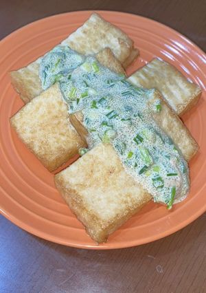 簡単すぎる！厚揚げの明太マヨソースかけ-レシピのメイン写真