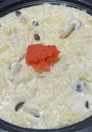 しめじの明太クリームチーズリゾット-レシピのメイン写真